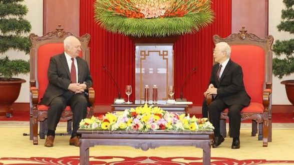 Tổng Bí thư, Chủ tịch nước Nguyễn Phú Trọng tiếp Đại sứ Liên bang Nga tại Việt Nam