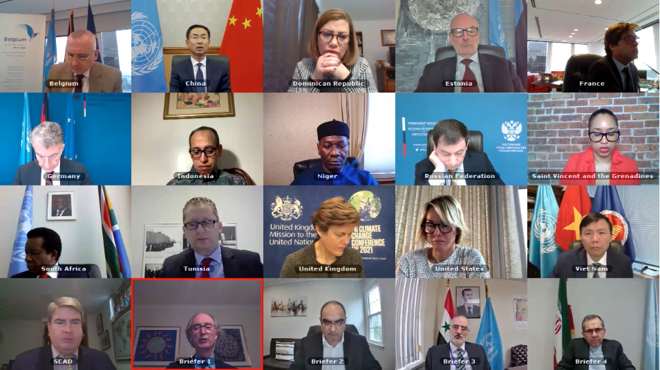 Hội đồng Bảo an Liên hợp quốc (HĐBA LHQ) đã họp định kỳ hàng tháng về tình hình tại Syria bằng hình thức trực tuyến. Hội đồng Bảo an Liên hợp quốc (HĐBA LHQ) đã họp định kỳ hàng tháng về tình hình tại Syria bằng hình thức trực tuyến.