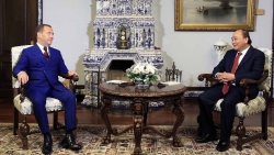 Chủ tịch nước Nguyễn Xuân Phúc hội kiến Phó Chủ tịch Hội đồng An ninh Nga