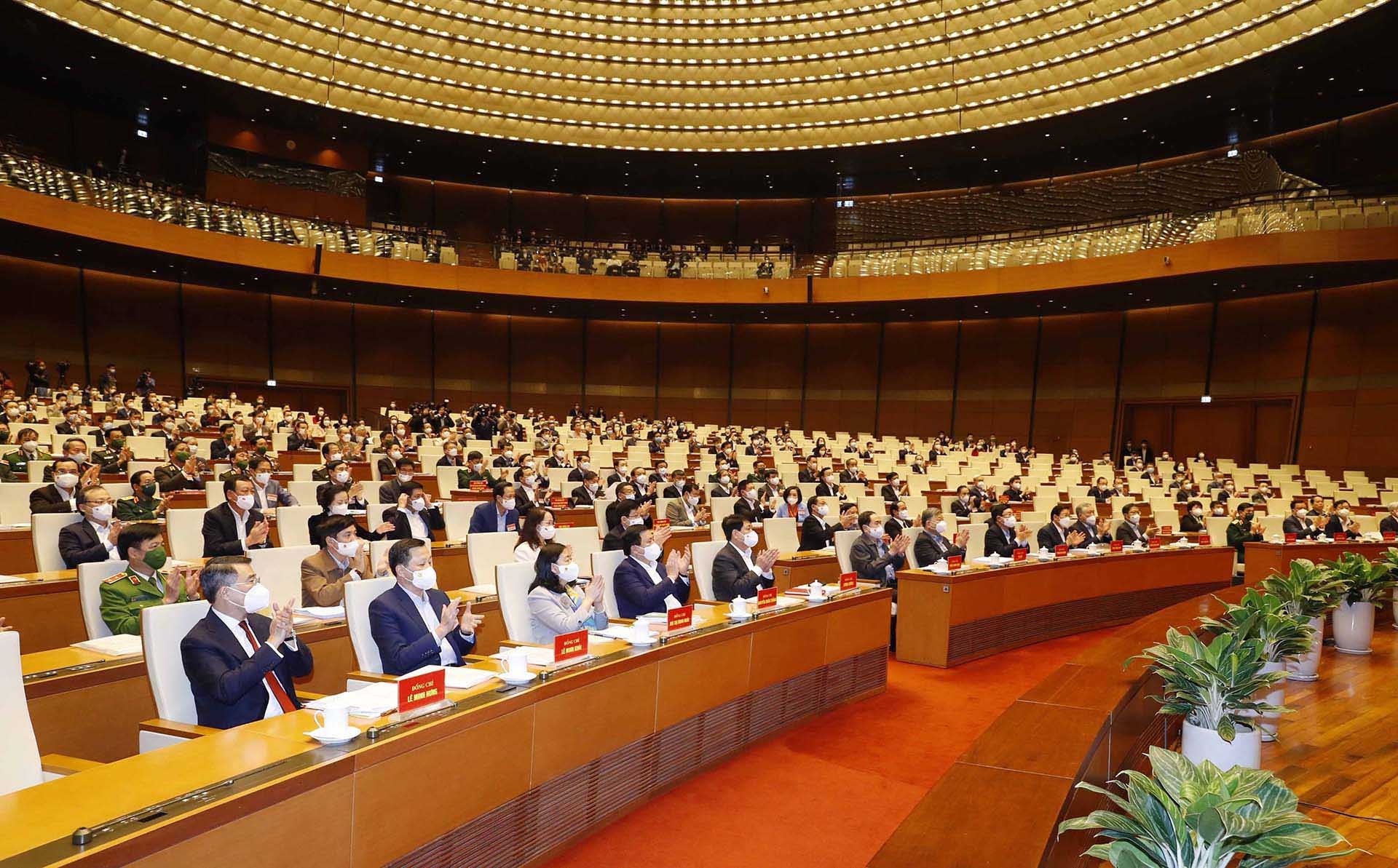 Các đại biểu tham dự hội nghị. (Nguồn: TTXVN) Các đại biểu tham dự hội nghị. (Nguồn: TTXVN)