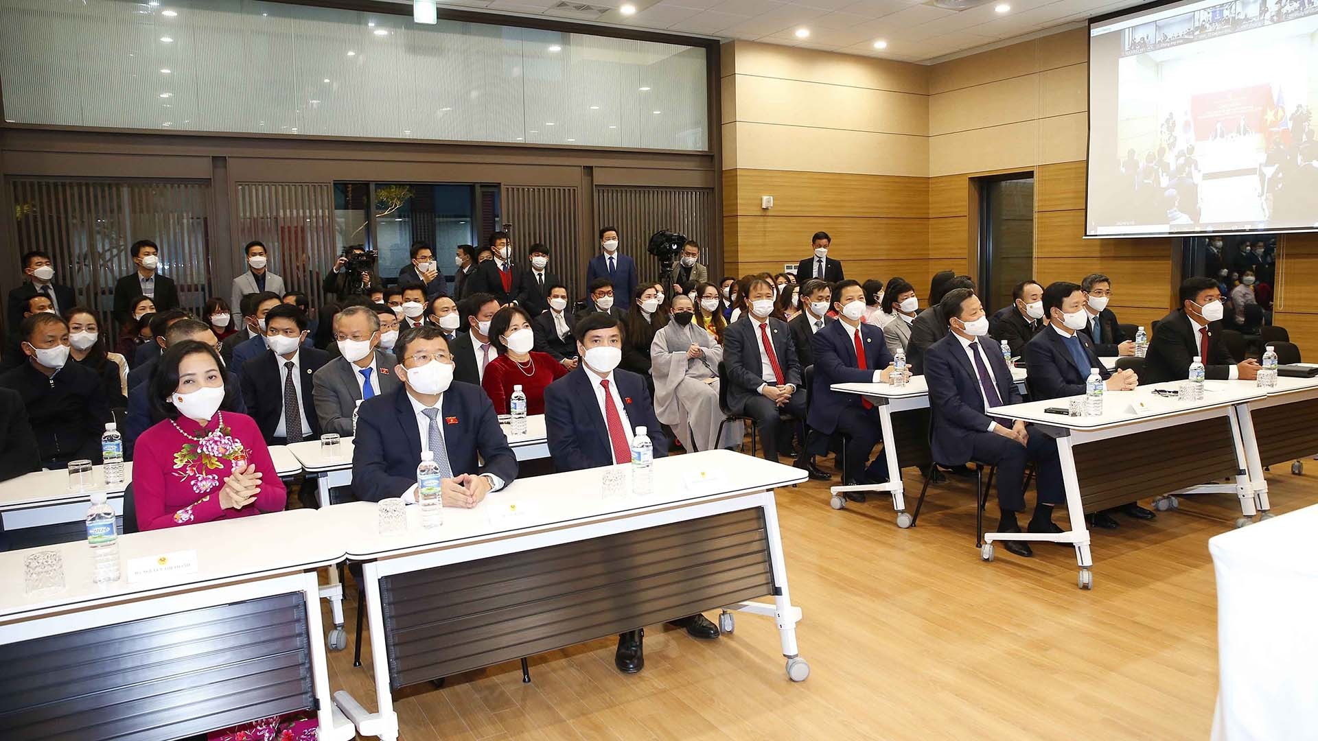 Đoàn đại biểu Quốc hội Việt Nam dự chương trình. (Nguồn: TTXVN) Đoàn đại biểu Quốc hội Việt Nam dự chương trình. (Nguồn: TTXVN)