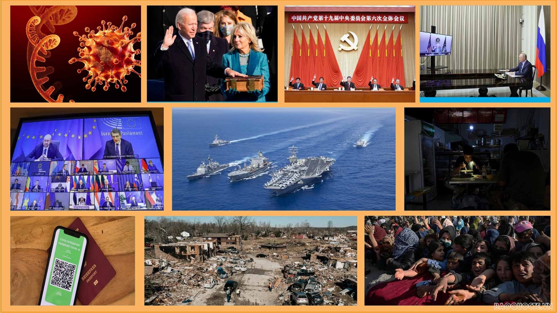 10 tiêu điểm quốc tế năm 2021