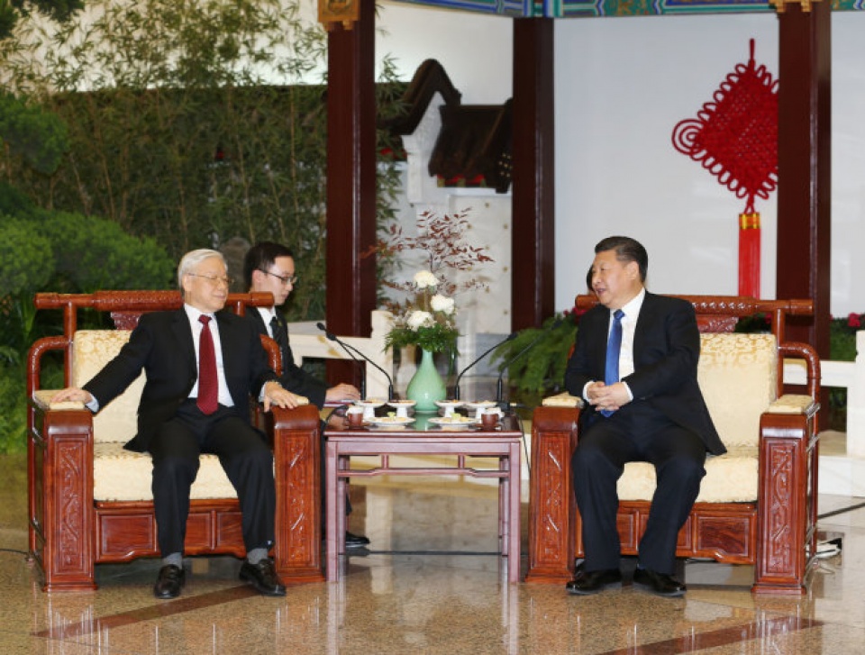 tong bi thu gui dien cam on sau chuyen tham chinh thuc trung quoc