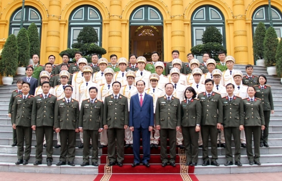 Chủ tịch nước gặp mặt cán bộ, đoàn viên thanh niên Công an tiêu biểu