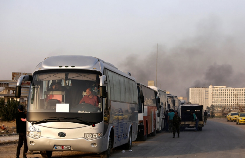 Syria: Hàng nghìn phiến quân và dân thường rời Đông Ghouta