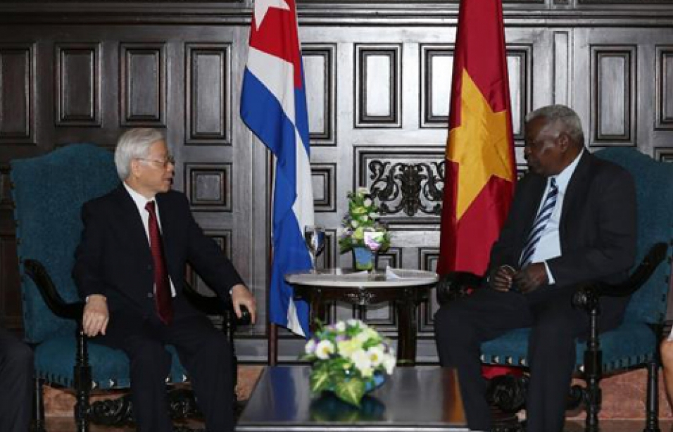 Tổng Bí thư hội kiến Chủ tịch Quốc hội Cuba