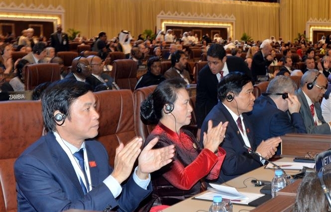 Chủ tịch Quốc hội Nguyễn Thị Kim Ngân dự Lễ khai mạc IPU-140