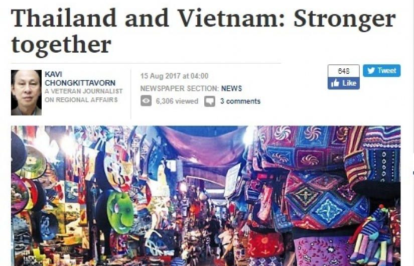 Báo Thái Lan ca ngợi chuyến thăm của Thủ tướng Nguyễn Xuân Phúc