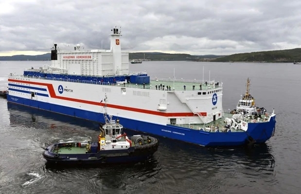 Nhà máy điện hạt nhân nổi của Nga cập cảng Pevek sau hành trình 5.000km