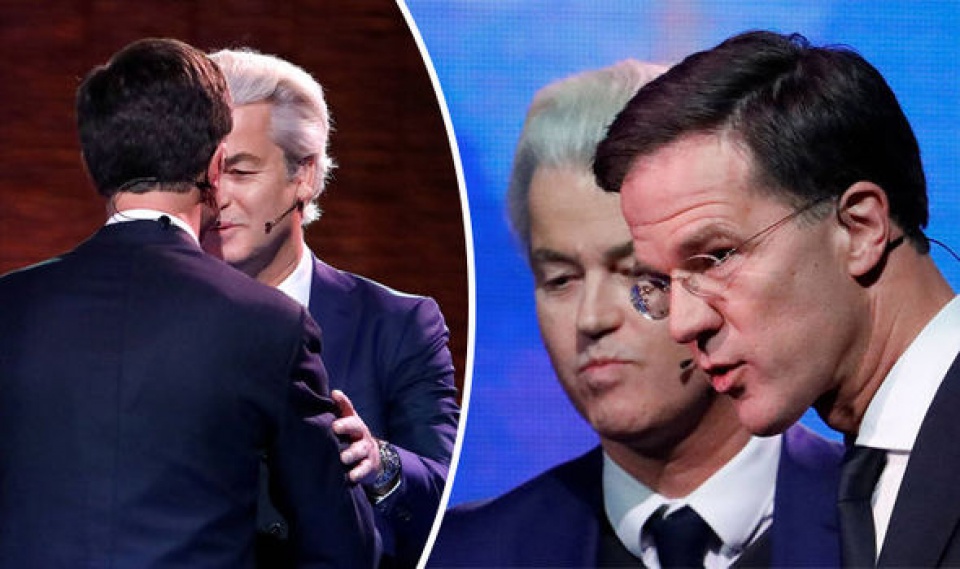 Hà Lan: Tranh luận gay gắt giữa Thủ tướng và ứng cử viên Wilders