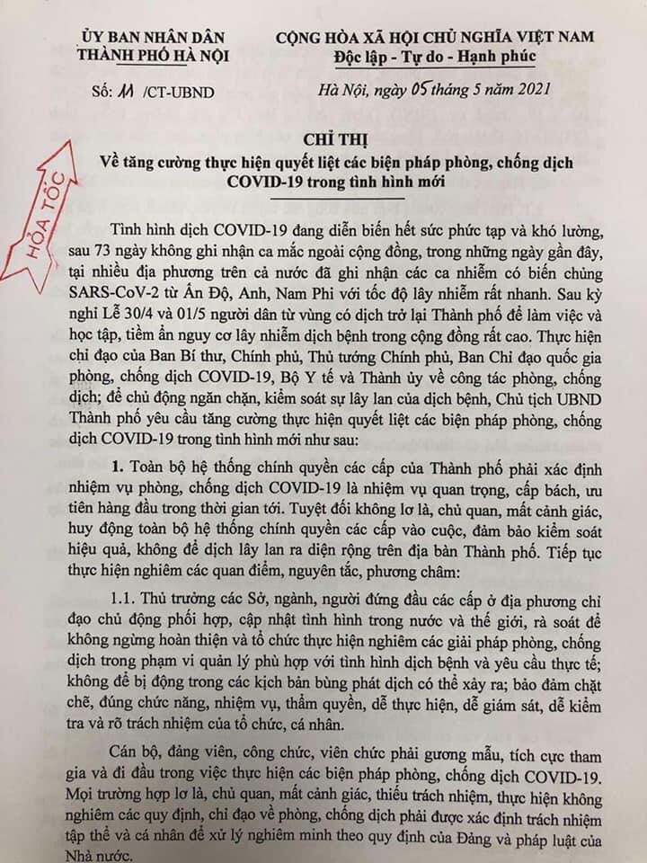Hà Nội: Nâng công suất cách ly chống dịch Covid-19, kêu gọi không ra khỏi nhà khi không cần thiết Hà Nội: Nâng công suất cách ly chống dịch Covid-19, kêu gọi không ra khỏi nhà khi không cần thiết