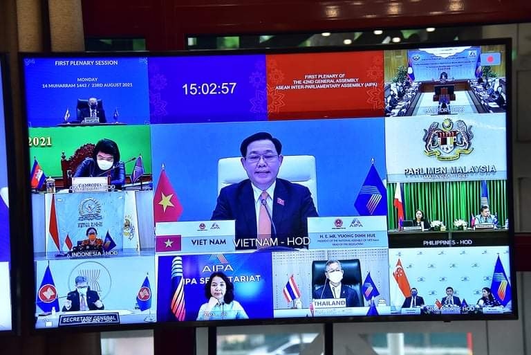 Chủ tịch Quốc hội Vương Đình Huệ đề nghị Nghị viện các nước trao quyền nhiều hơn cho các Chính phủ để ứng phó dịch bệnh