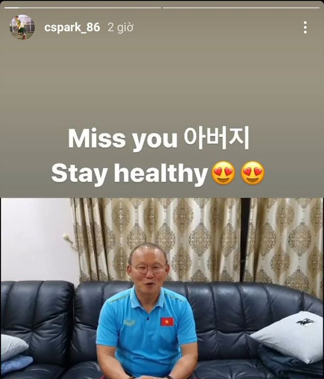 HLV Park Hang Seo nhận quà sinh nhật sớm từ con trai hlv-park-hang-seo-nhan-qua-sinh-nhat-som-tu-con-trai