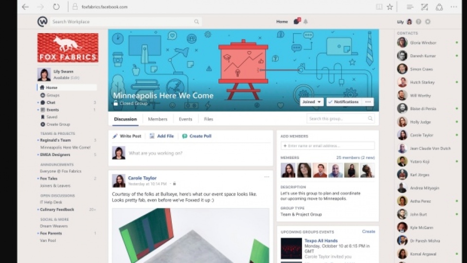 Facebook tung ra "mạng xã hội công sở"