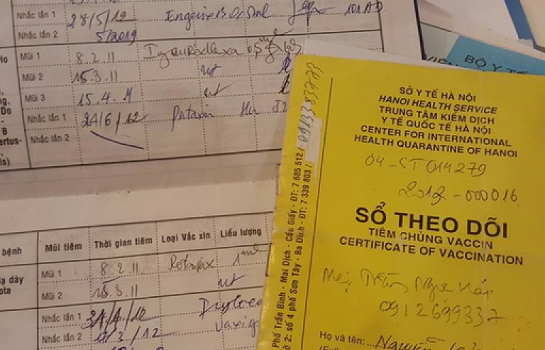 Xóa bỏ hệ thống quản lý thông tin tiêm chủng trên giấy