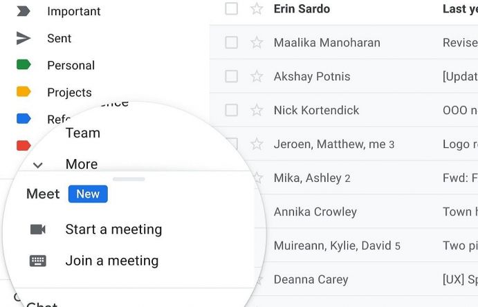 Google hỗ trợ họp trực tuyến thông qua Gmail thời dịch Covid-19