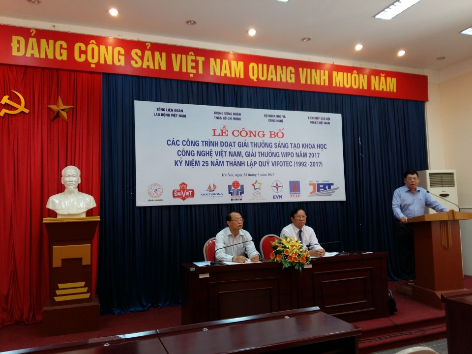 45 cong trinh doat giai thuong sang tao kh cn viet nam 2016