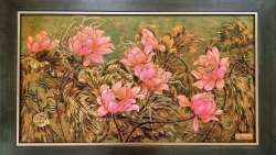 108 bức tranh hoa sen dành tặng, tri ân người yêu mến Phật giáo