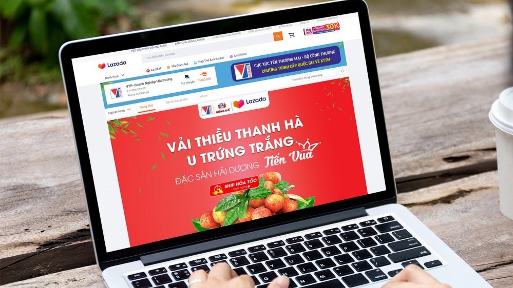 Vải thiều Thanh Hà chính thức lên sàn thương mại điện tử