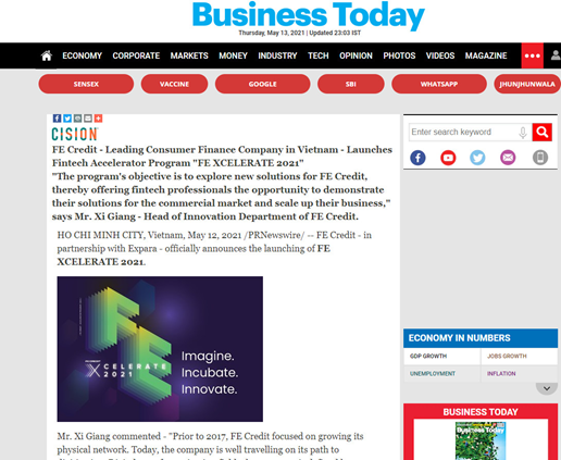 Cuộc thi khởi nghiệp về tín dụng của Việt Nam thu hút truyền thông quốc tế Cuộc thi khởi nghiệp về tín dụng của Việt Nam thu hút truyền thông quốc tế