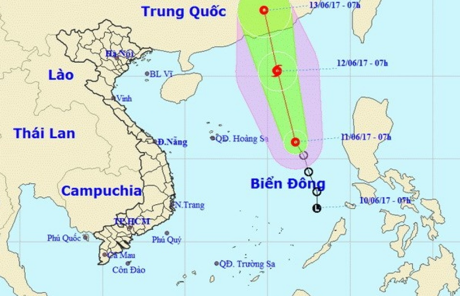 Áp thấp nhiệt đới có khả năng mạnh lên thành bão trong 24 giờ tới