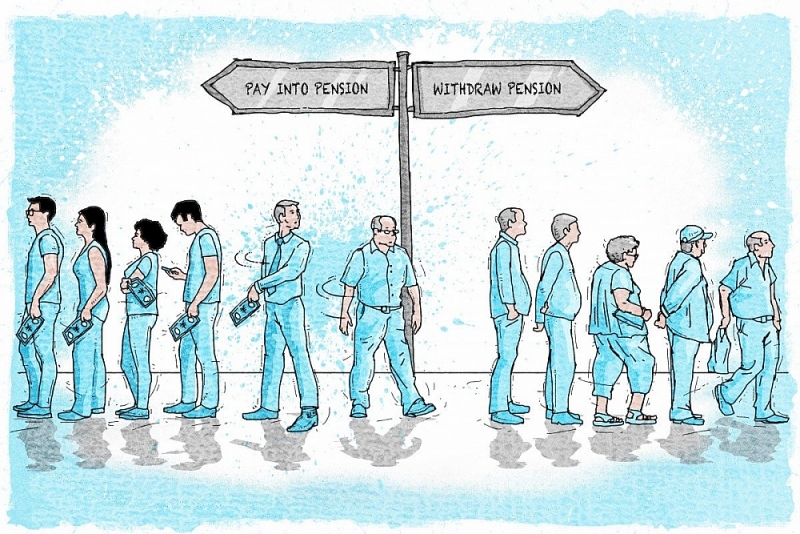 Người già Trung Quốc không còn 'mặn mà' với lương hưu. (Nguồn: SCMP)