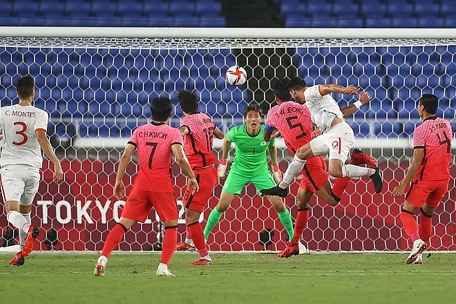 Mexico dẫn trước Hàn Quốc 3-1 sau 45 phút thi đấu.