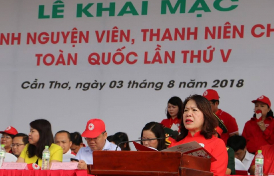 Khai mạc Hội trại Tình nguyện viên, thanh niên Chữ thập đỏ toàn quốc