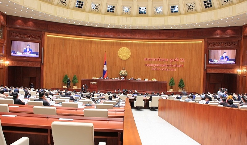 Bộ Xây dựng nghiệm thu công trình Nhà Quốc hội Lào Bộ Xây dựng nghiệm thu công trình Nhà Quốc hội Lào