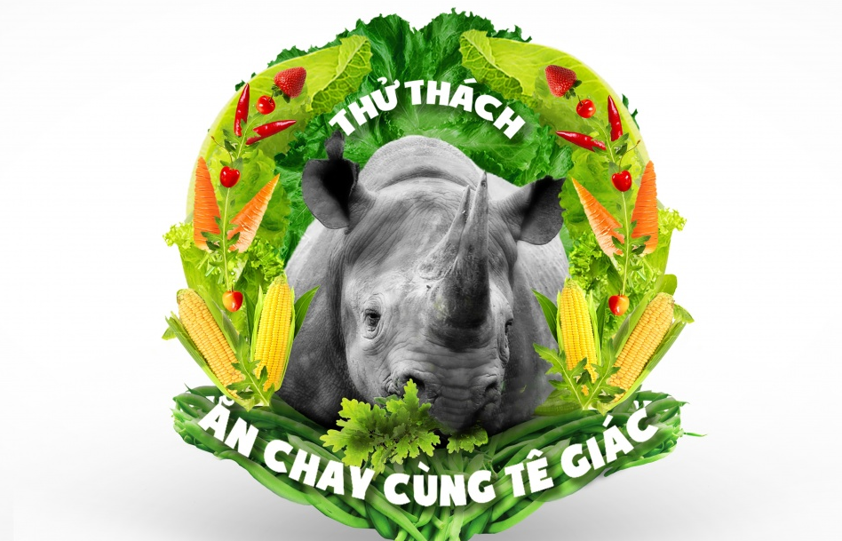 Khởi động “Thử thách ăn chay cùng tê giác”
