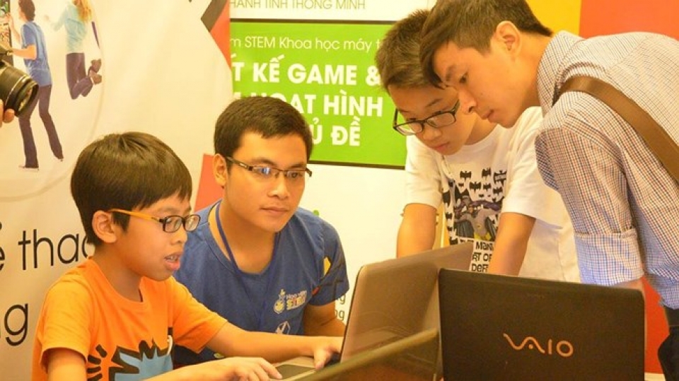 minecraft hackathon san choi cho cac tai nang cong nghe nhi