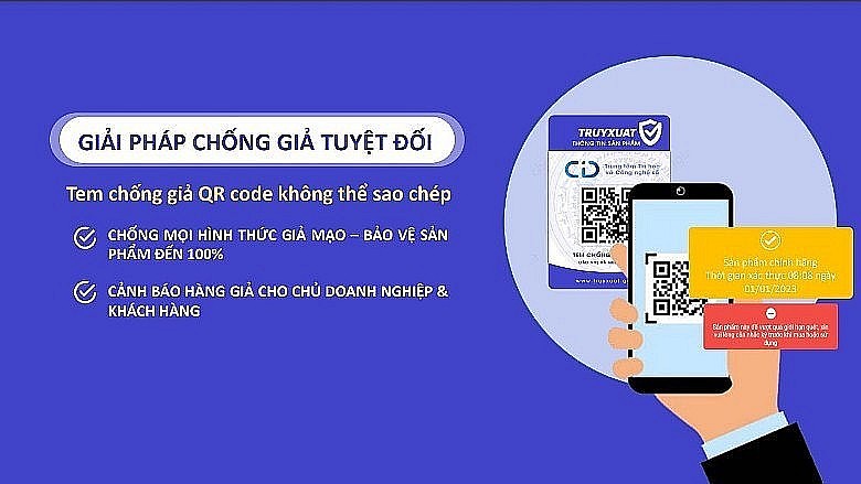 Xác thực hàng chính hãng thông qua mã QRCode trong thương mại điện tử. (Nguồn: Bộ Công Thương) Xác thực hàng chính hãng thông qua mã QRCode trong thương mại điện tử. (Nguồn: Bộ Công Thương)