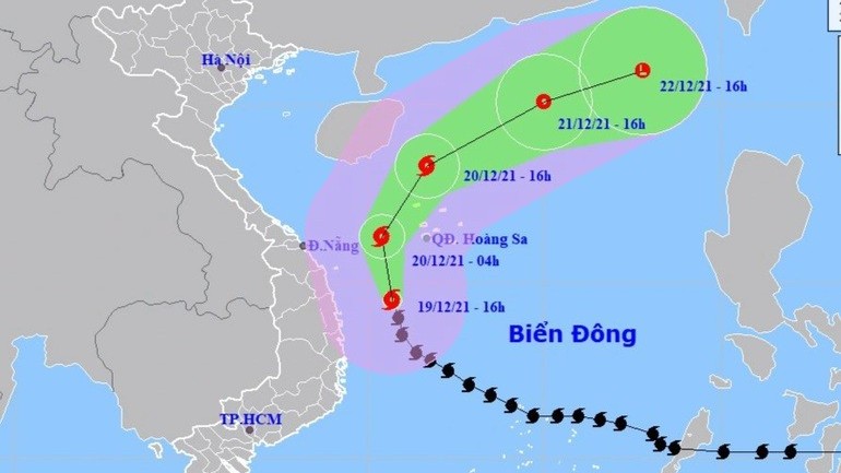 Kết hợp không khí lạnh, bão số 9 gây gió mạnh, mưa lớn trên đất liền