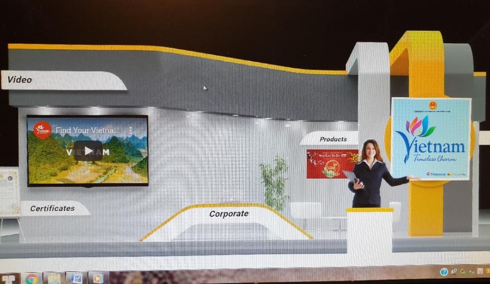 Gian hàng của Đại sứ quán Việt Nam tại Thổ Nhĩ Kỳ tại Hội chợ Gian hàng của Đại sứ quán Việt Nam tại Thổ Nhĩ Kỳ tại Hội chợ