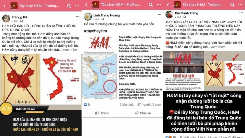 H&M sửa bản đồ liên quan chủ quyền, cộng đồng mạng Việt Nam phản ứng mạnh mẽ