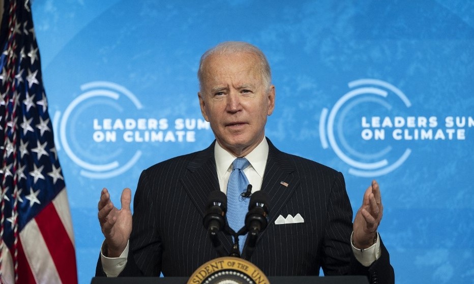 Tổng thống Mỹ Joe Biden phát biểu trong một hội nghị về biến đổi khí hậu tại Nhà Trắng hôm 23/4. Ảnh: AFP Tổng thống Mỹ Joe Biden phát biểu trong một hội nghị về biến đổi khí hậu tại Nhà Trắng hôm 23/4. Ảnh: AFP
