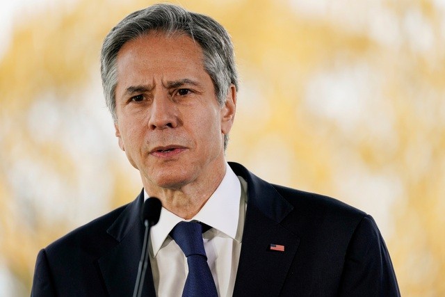 Ngoại trưởng Mỹ Antony Blinken phát biểu tại Maryland ngày 19/4 (Ảnh: Reuters). Ngoại trưởng Mỹ Antony Blinken phát biểu tại Maryland ngày 19/4 (Ảnh: Reuters).