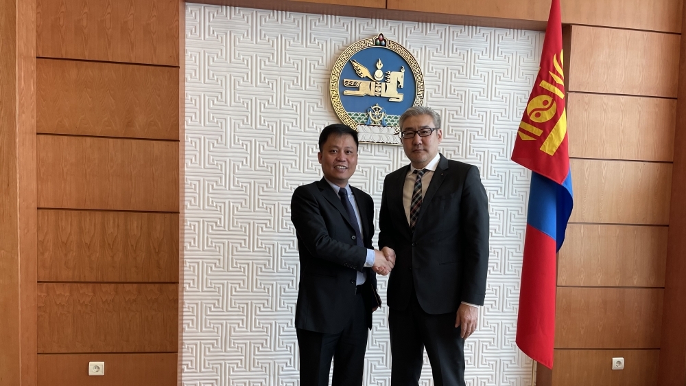 Thư ký Hội đồng An ninh Quốc gia Mông Cổ A.Gansukh tiếp Đại sứ Doãn Khánh Tâm