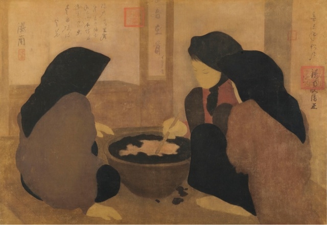 Bức Bức tranh chân quê giản dị của danh họa Việt xuất hiện trên sàn đấu giá quốc tế