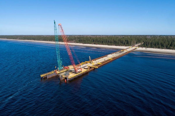 Dự án khí đốt do Nga dẫn đầu được cho là đã hoàn thành khoảng 95%. Ảnh: Tass