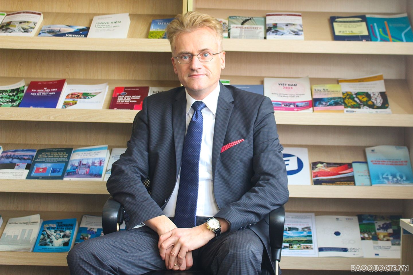 GS.TS Andreas Stoffers, Giám đốc Quốc gia của Viện Friedrich Naumann Foundation (FNF) tại Việt Nam. (Ảnh: Linh Chi) GS.TS Andreas Stoffers, Giám đốc Quốc gia của Viện Friedrich Naumann Foundation (FNF) tại Việt Nam. (Ảnh: Linh Chi)