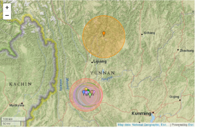 Trung Quốc: Động đất làm rung chuyển tỉnh Vân Nam Trung Quốc: Động đất làm rung chuyển tỉnh Vân Nam