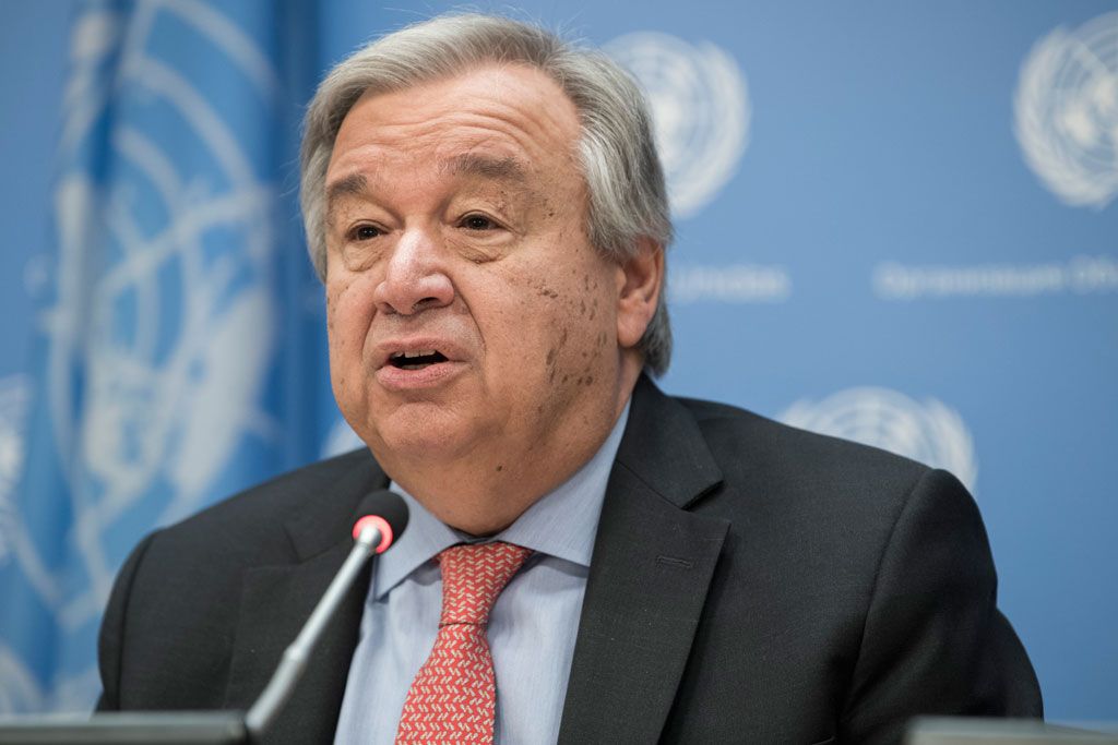 TTK LHQ Antonio Guterres. (Nguồn: UN) TTK LHQ Antonio Guterres. (Nguồn: UN)