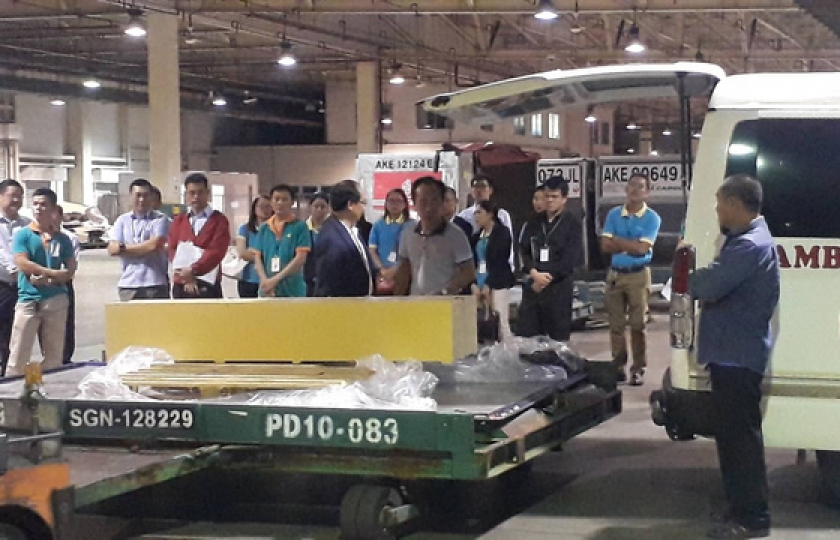 Thi thể 3 nạn nhân trong vụ đánh bom ở Ai Cập về đến Việt Nam