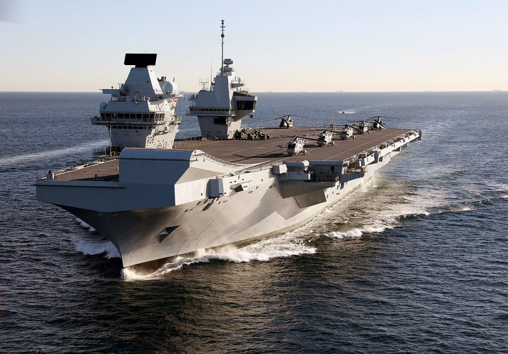 (03.11) Tàu sân bay HMS Queen Elizabeth sẽ có chuyến hải trình tới khu vực châu Á-Thái Bình Dương trong năm nay. (Nguồn: Flickr) (03.11) Tàu sân bay HMS Queen Elizabeth sẽ có chuyến hải trình tới khu vực châu Á-Thái Bình Dương trong năm nay. (Nguồn: Flickr)