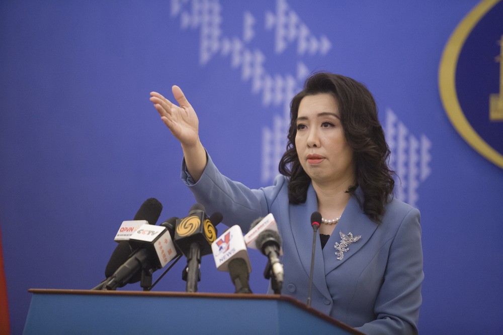 (03.11) Người Phát ngôn Bộ Ngoại giao Lê Thị Thu Hằng. (Ảnh: Bảo Chi) (03.11) Người Phát ngôn Bộ Ngoại giao Lê Thị Thu Hằng. (Ảnh: Bảo Chi)