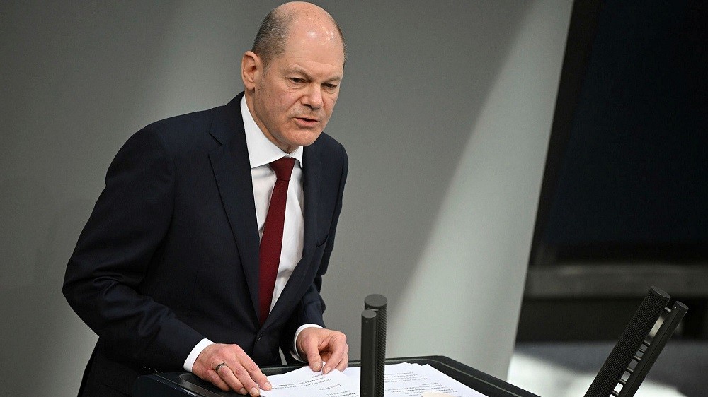 (03.01) Thủ tướng Đức Olaf Scholz đã đưa ra quyết định lịch sử chỉ vài ngày sau khi xung đột Nga-Ukraine nổ ra. (Nguồn: DPA)