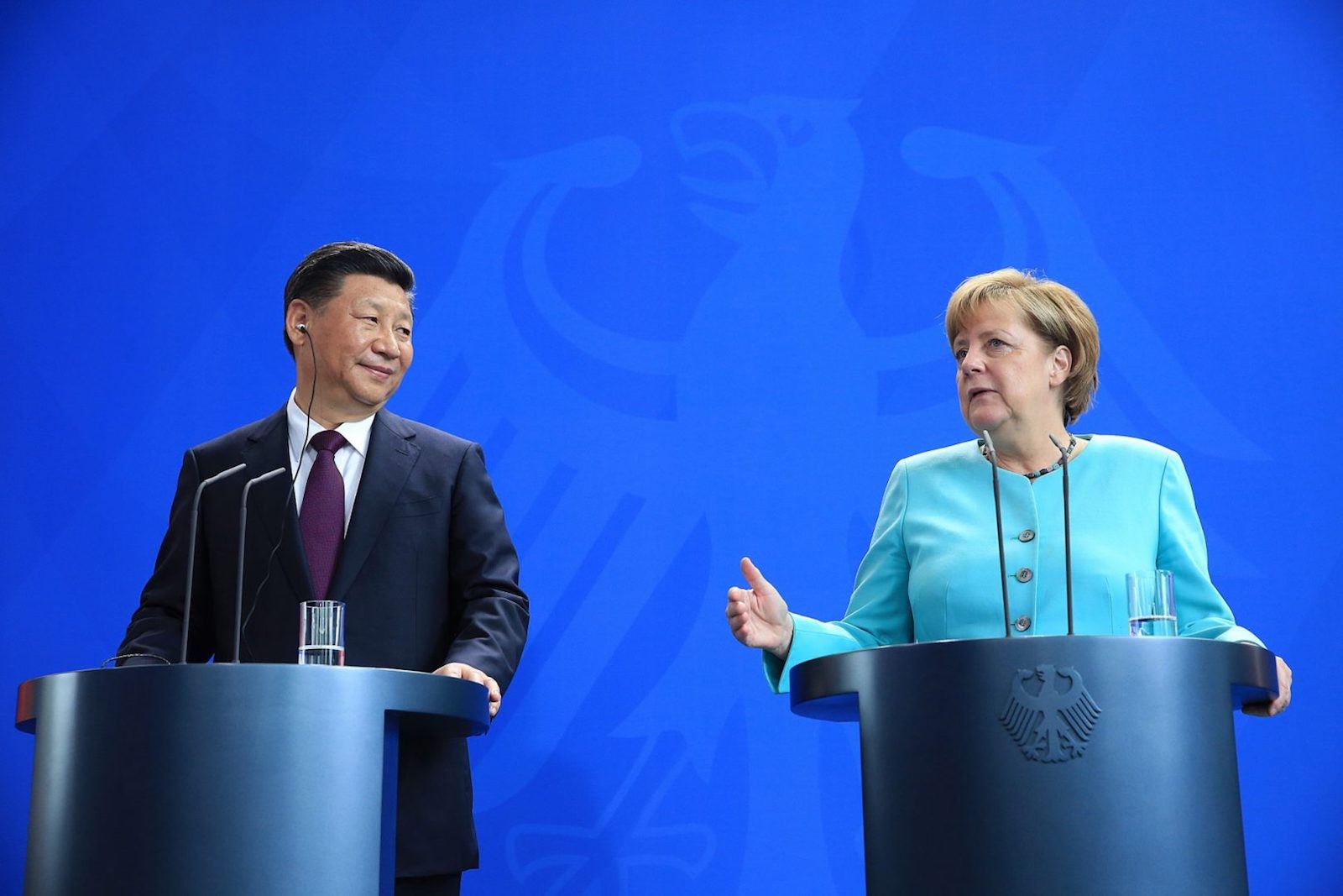 (7.14) Nước Đức dưới thời Thủ tướng Angela Merkel đã đẩy mạnh quan hệ hợp tác kinh tế với Trung Quốc. (Nguồn: Bundesregierung) (7.14) Nước Đức dưới thời Thủ tướng Angela Merkel đã đẩy mạnh quan hệ hợp tác kinh tế với Trung Quốc. (Nguồn: Bundesregierung)