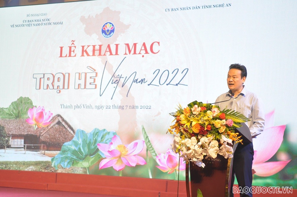 (07.22) Phó Chủ nhiệm Ủy ban NVNONN Mai Phan Dũng phát biểu tại lễ khai mạc. (Ảnh: Minh Quân) (07.22) Phó Chủ nhiệm Ủy ban NVNONN Mai Phan Dũng phát biểu tại lễ khai mạc. (Ảnh: Minh Quân)