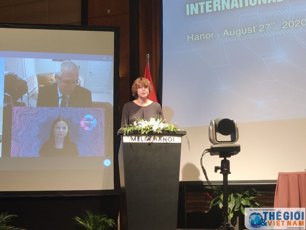 Đại sứ Hà Lan tại Việt Nam Elsbeth Akkerman phát biểu tại Hội thảo. (Ảnh: Minh Quân) 0317-img20200827081327